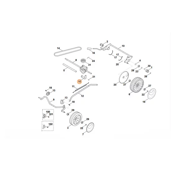 STIHL  Uchwyt 6350 704 2701